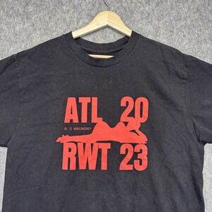 Beyonce Renaissance T-Shirt Large 2023 Atlanta Tour Short Sleeve Black Red